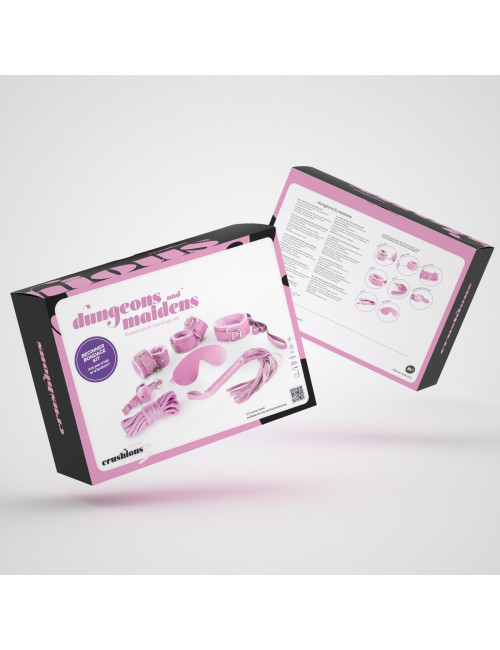Crushious Dungeons & Maidens BDSM Kit – różowy zestaw
