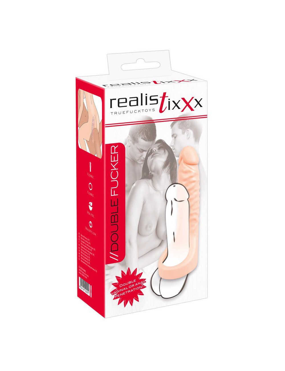 Realistixxx Podwójny Pierścień na Penisa i Dildo