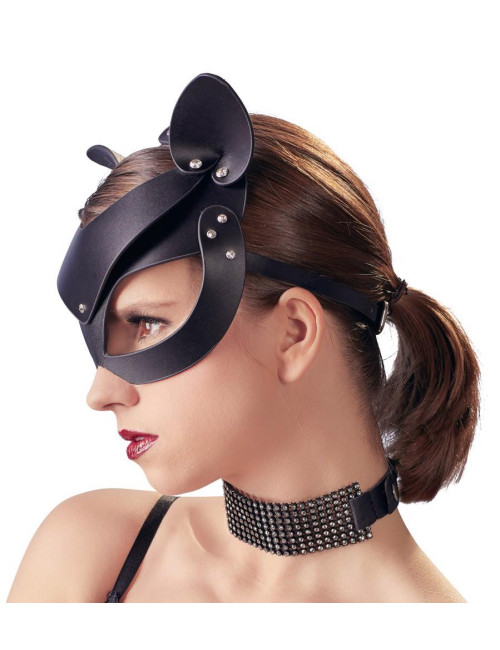 Bad Kitty Cat Mask Rhinestones