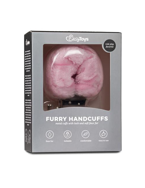 Kajdanki-Furry Handcuffs - Pink