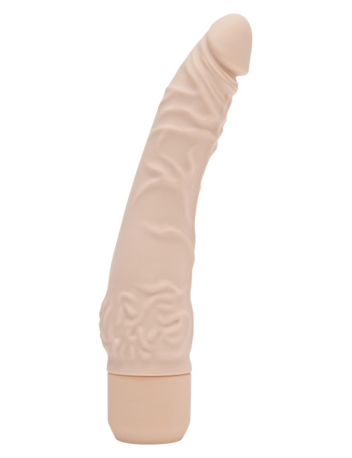 Wibrator silikonowy realistyczny Classic Slim - jasnoskóry, 7 trybów, wodoodporny