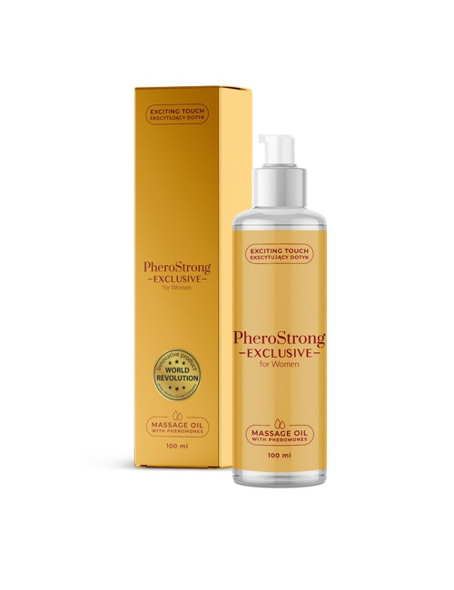 Olejek Afrodyzjakowy PheroStrong Exclusive Do masażu dla Kobiet - 100 ml