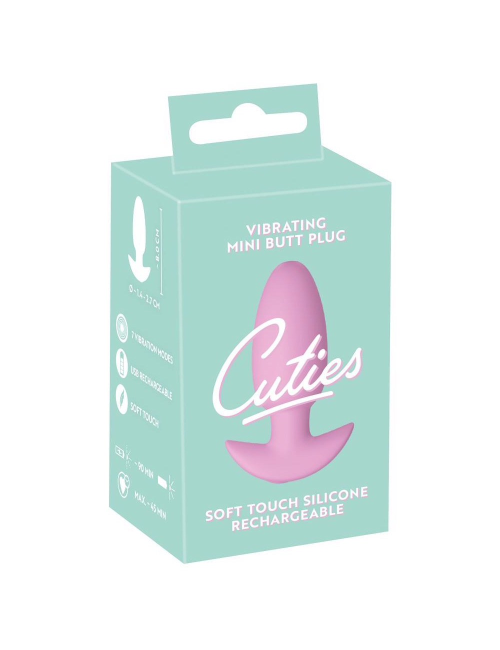 Cuties Vibrating Plug Rose