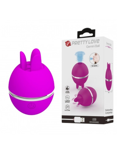 PRETTY LOVE - Gemini Ball, Silicone, USB rechargeable