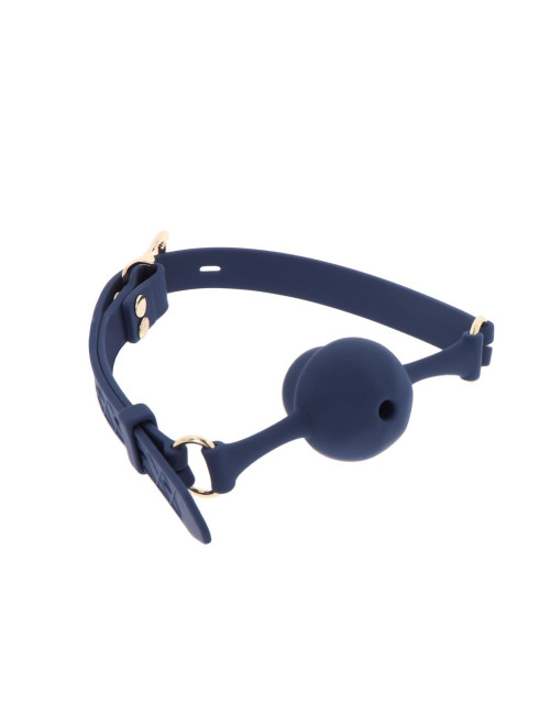 Knebel Silikonowy Mouth Gag Blue - Zabawki BDSM, Kneble