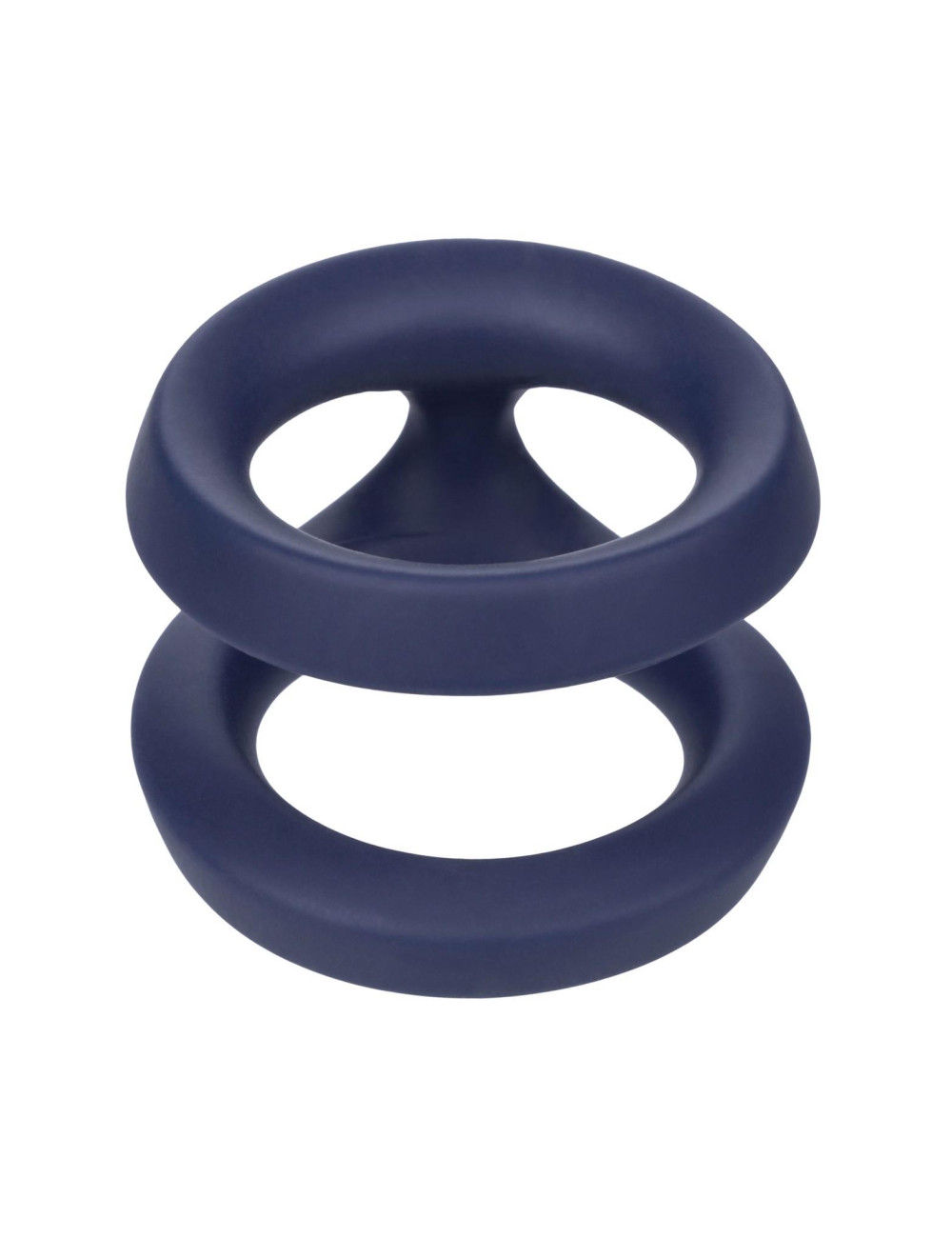 Viceroy Dual Ring Blue - Pierścień silikonowy bez wibracji, podwójny