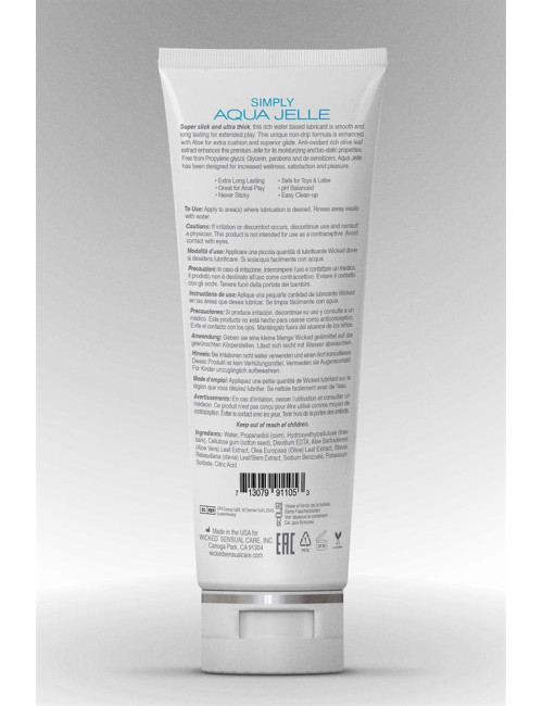 Wicked Sensual Care Simply Aqua Jelle 120ml - Żel intymny