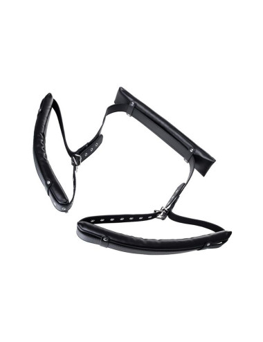 Anonymo fixing sling, PU leather, black, 145 cm