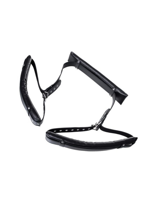 Anonymo fixing sling, PU leather, black, 145 cm
