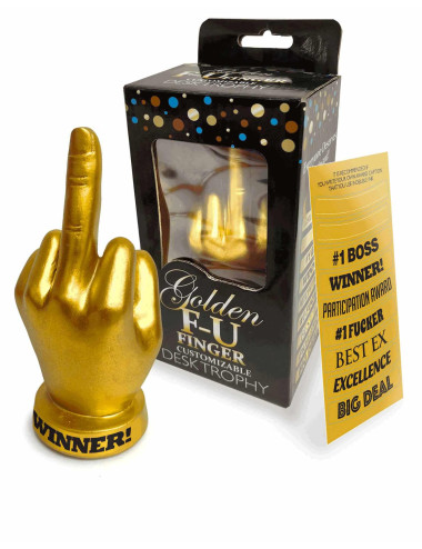Golden F-U Finger Trophy