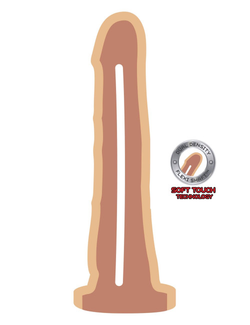 Dual Density Dong 7.5 inch Light skin tone