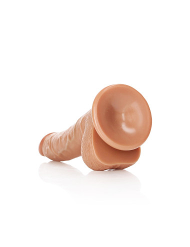 Curved Realistic Dildo  Balls  Suction Cup - 7/ 18 cm