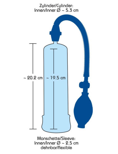 Bang Bang Blue Penis Pump blue