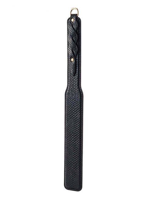 Guilty Pleasure Phantom Braided Paddle - Packa BDSM z plecionnym uchwytem, łaskotki piórka, zabawki erotyczne
