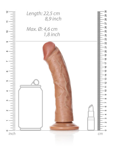 Curved Realistic Dildo with Suction Cup - 8/ 20,5 cm