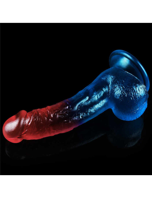 Lovetoy Dazzle Studs Żelowe Dildo 8'' z Przyssawką