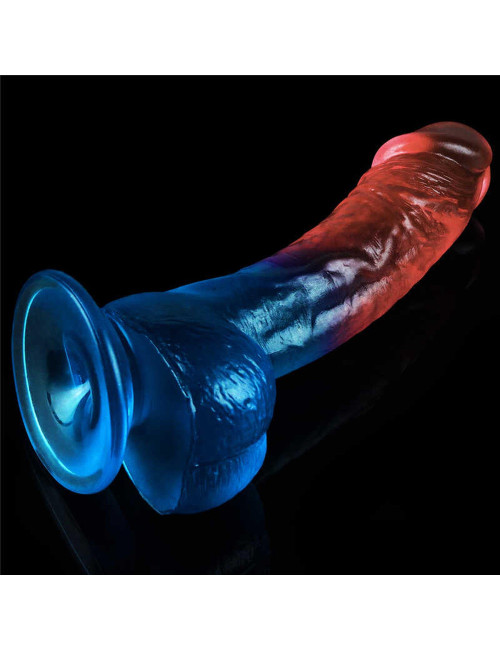 Lovetoy Dazzle Studs Żelowe Dildo 8'' z Przyssawką