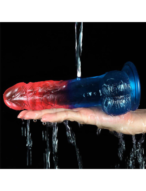 Lovetoy Dazzle Studs Żelowe Dildo 8'' z Przyssawką
