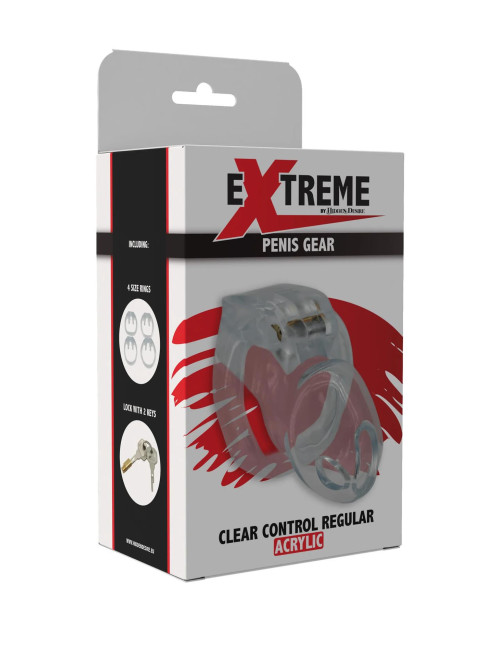 Clear Control Cock Cage Regular