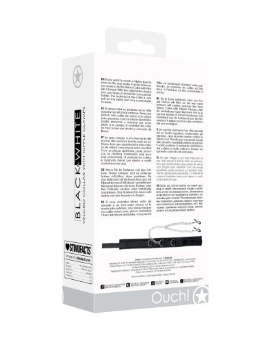 Velcro Collar With Nipple Clamps - With Adjustable Straps
