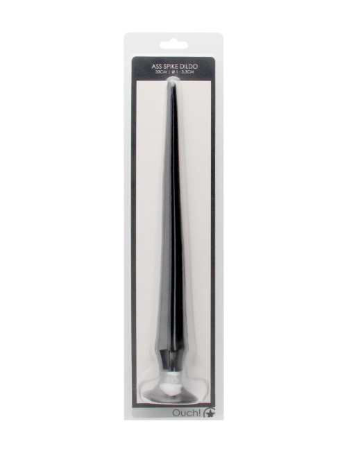 Ouch! Ass Spike Dildo Czarny 33 cm