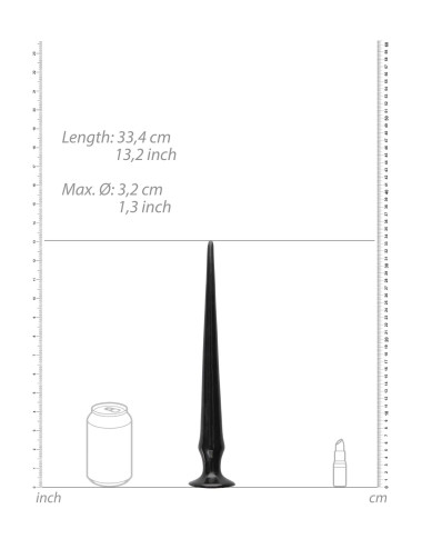 Ass Spike Dildo - 33 cm - Black