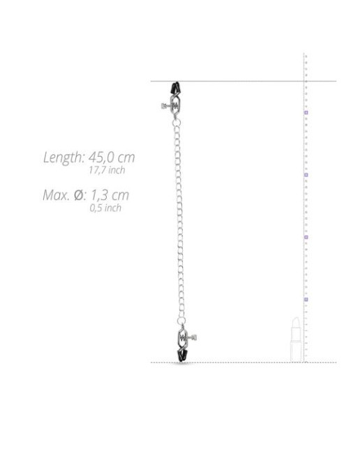 Stymulator-Big Nipple Clamps With Chain