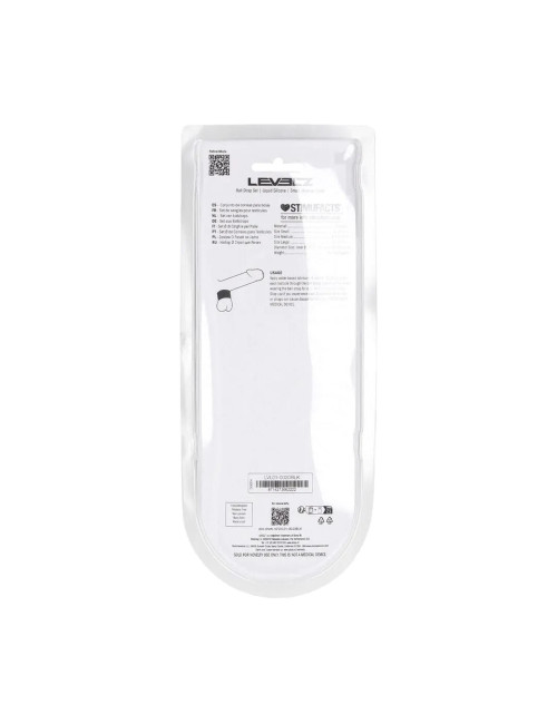 Zestaw 3 silikonowych kul analnych Levelz S/M/L Black