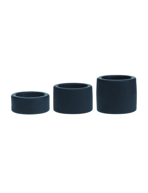 Zestaw 3 silikonowych kul analnych Levelz S/M/L Black
