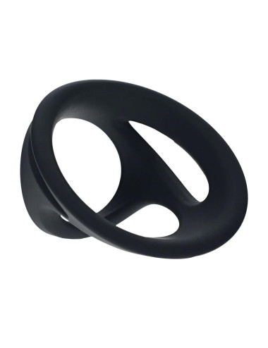 Silicone Cock and Ball Ring Set of 4 - Black