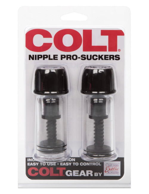 Calexotics COLT Nipple Pro-Suckers Black - Pompki na Sutki BDSM