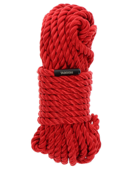 Taboom Bondage Rope - Czerwona lina do BDSM 10 m / 7 mm