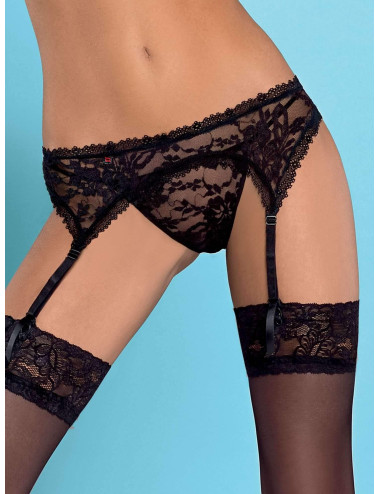 Bielizna-Catia pas do pończoch i stringi L/XL