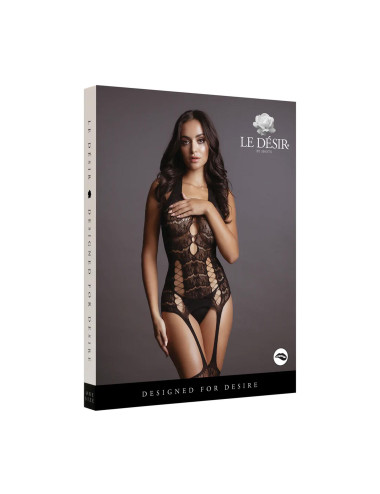 Lace Suspender Bodystocking - One Size