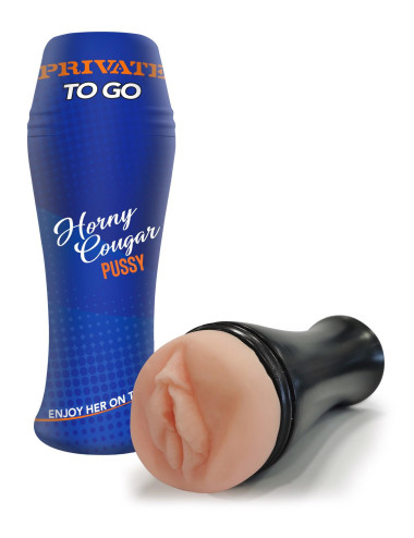 Horny Cougar To Go Light - Przenośny Masturbator, Zabawki Erotystyczne, Realistyczna Tekstura Waginy
