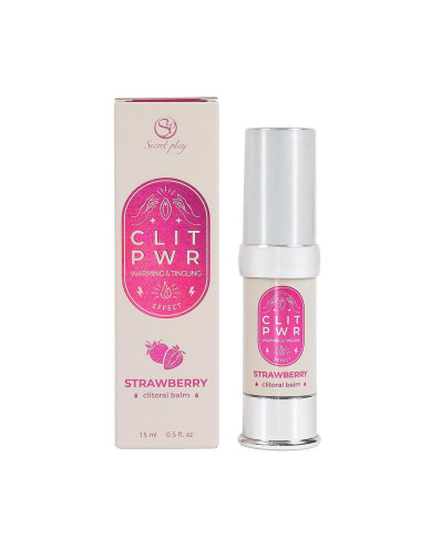 CLIT PWR Strawberry Clitoral Balm – Afrodyzjak dla kobiet, stymulacja łechtaczki
