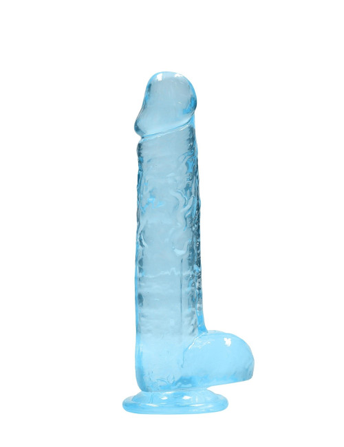 RealRock Realistic Dildo z Jąidami Niebieskie 21 cm