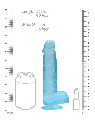 Realistic Dildo with Balls - 8/ 21 cm