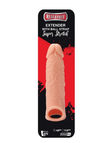 Dream Toys Extender do Penisa z Paskiem na Jądra 6.5 cala