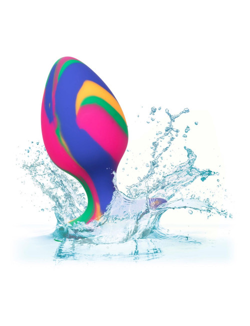 Calexotics Kolorowy Kork Analny Cheeky Medium Tie-Dye