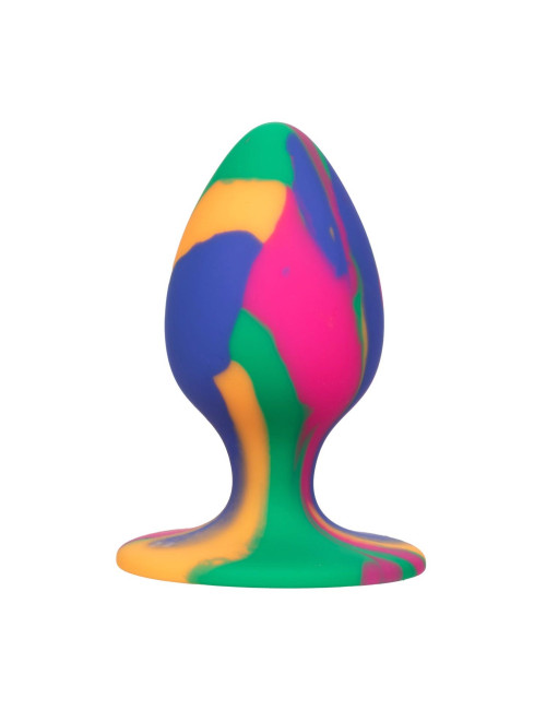 Calexotics Kolorowy Kork Analny Cheeky Medium Tie-Dye