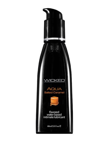 WICKED AQUA SALTED CARAMEL FLAVORED - Afrodyzjaki Żel Smakowy na Bazie Wody 60ml