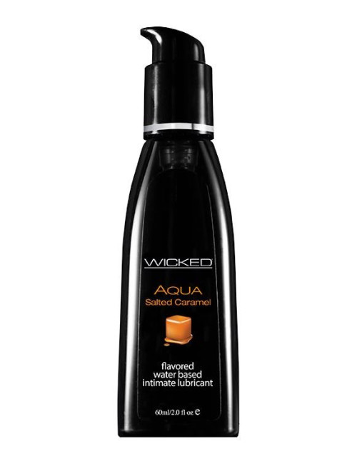 WICKED AQUA SALTED CARAMEL FLAVORED - Afrodyzjaki Żel Smakowy na Bazie Wody 60ml