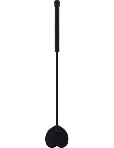 Crop Whip Heart Black