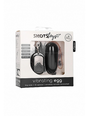10 Speed Remote Vibrating Egg - Big - Black