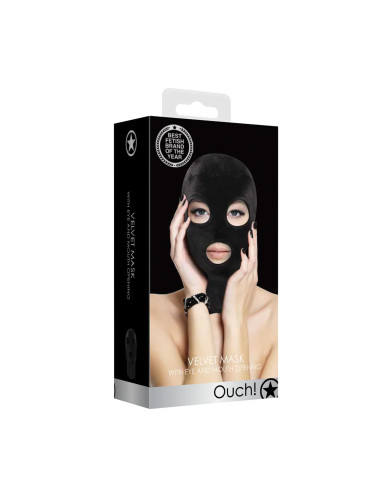 Maska hood z otworami na oczy i usta - BDSM, kagańce, zabawki