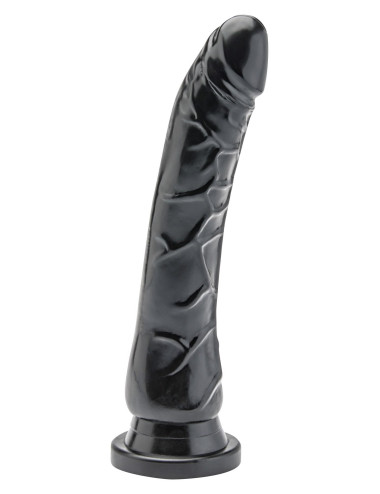 Dong 8 inch Black - Realistyczne Dildo, Zabawki erotyczne (Phthalate Free PVC)