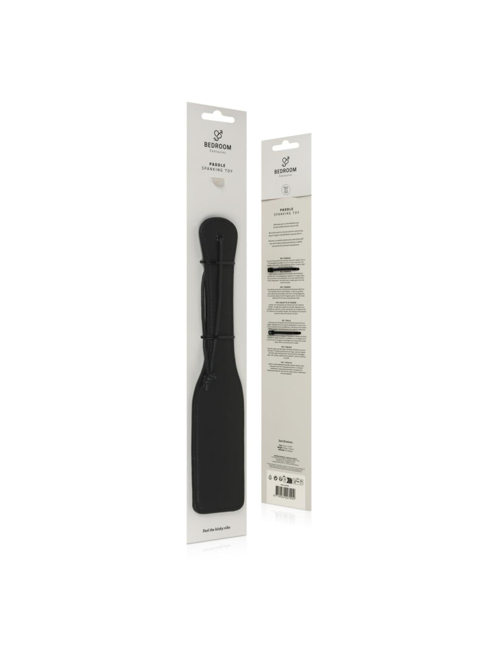 Bedroom Fantasies Faux Leather Paddle Black – Paddel BDSM