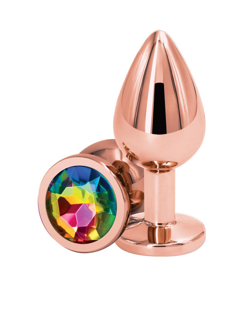 NS Novelties Rear Assets Rose Gold M – Kolorowy korek analny