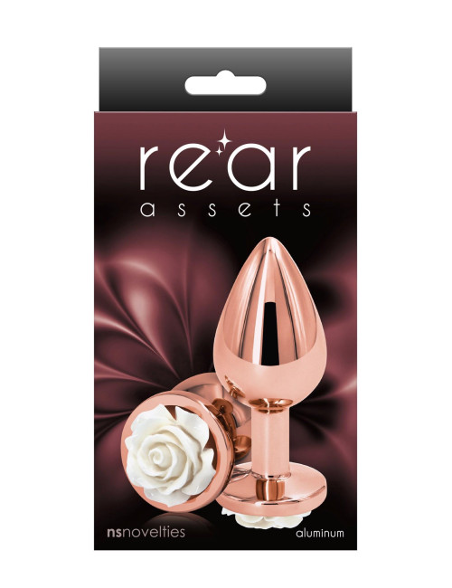 Rose Buttplug Medium White